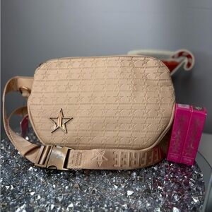 Jeffree Star Beige Crossbody Bag